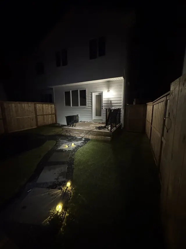Pathway lighting after dark